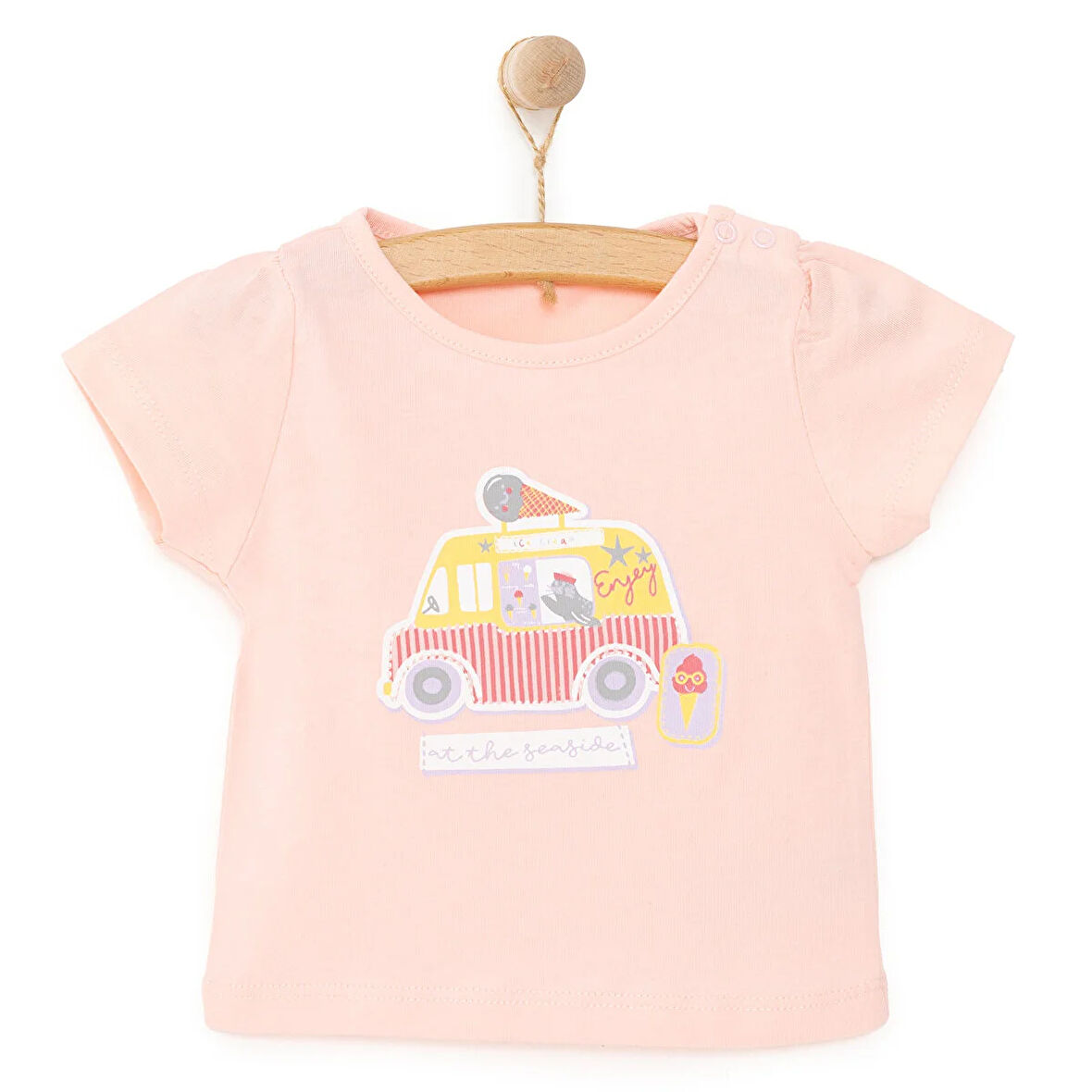 HelloBaby Basic Baskılı  Tshirt Kız Bebek