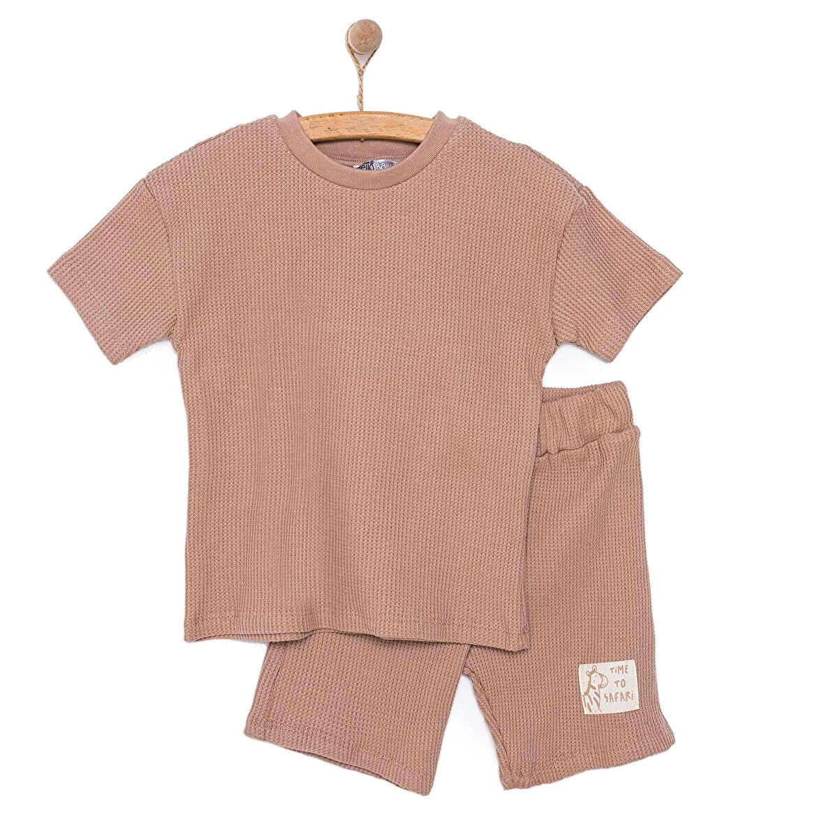 HelloBaby Safari Line Erkek Tshirt-Şort Erkek Bebek