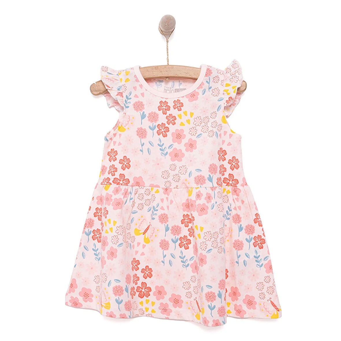 HelloBaby Basic Kız Çiçek Desenli Elbise Kız Bebek