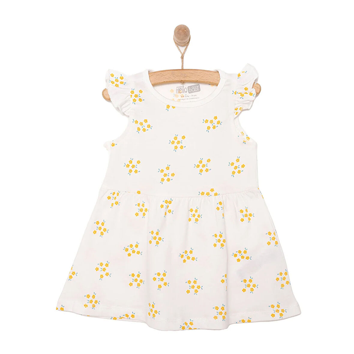 HelloBaby Basic Kız Çiçek Desenli Elbise Kız Bebek