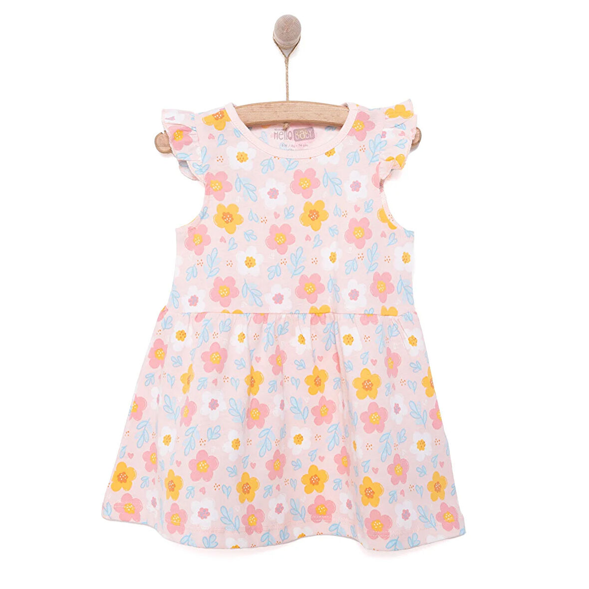 HelloBaby Basic Kız Papatya Desenli Elbise Kız Bebek