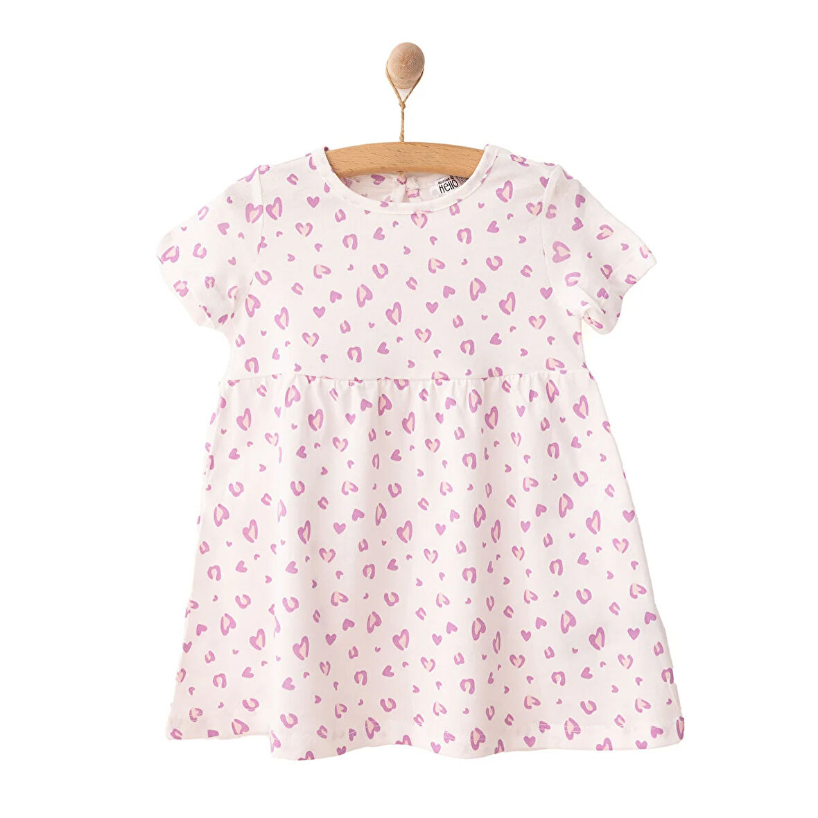 HelloBaby Basic Kız Leopar Desenli Elbise Kız Bebek