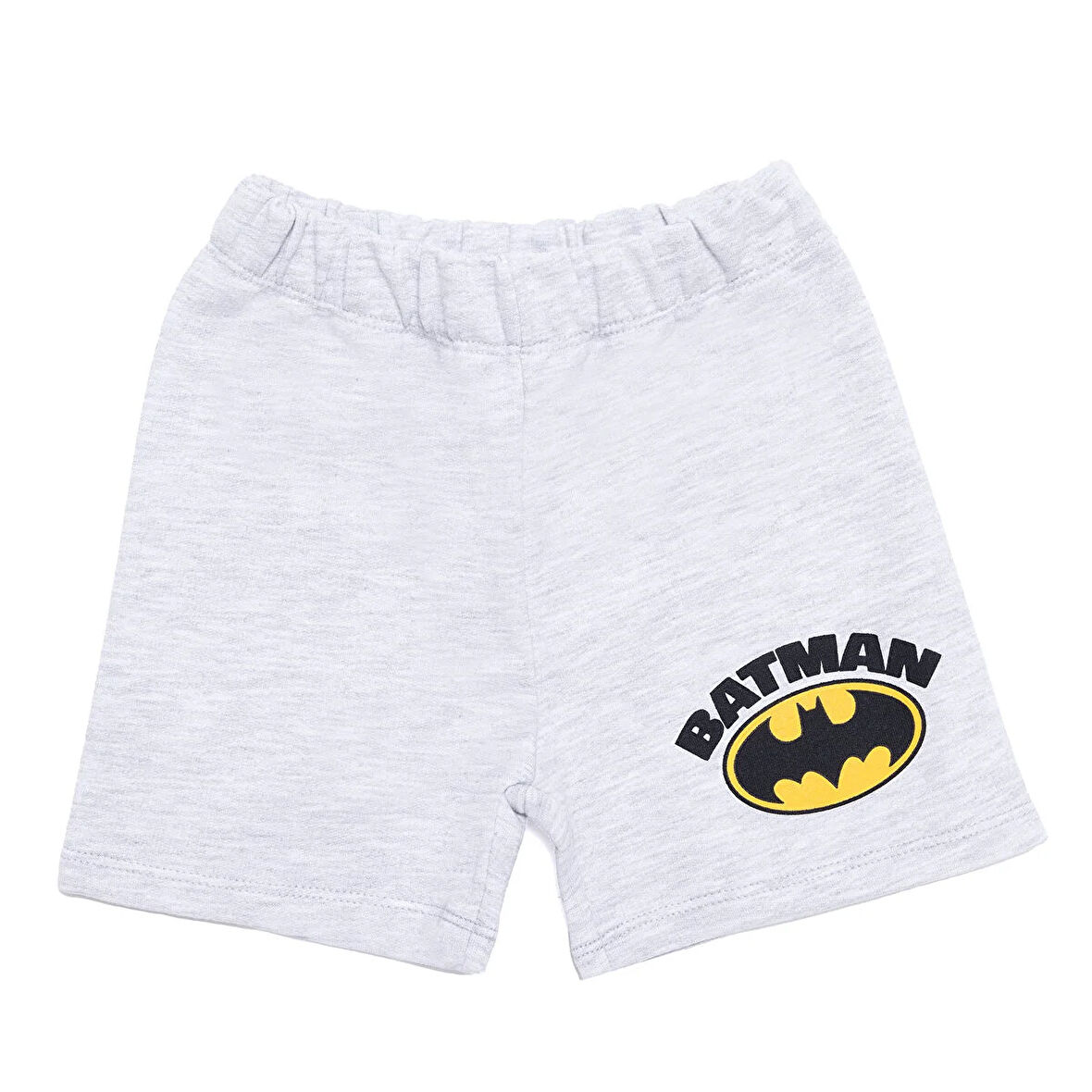 DC COMICS Erkek Bebek Şort Batman Reçme Paça Gri