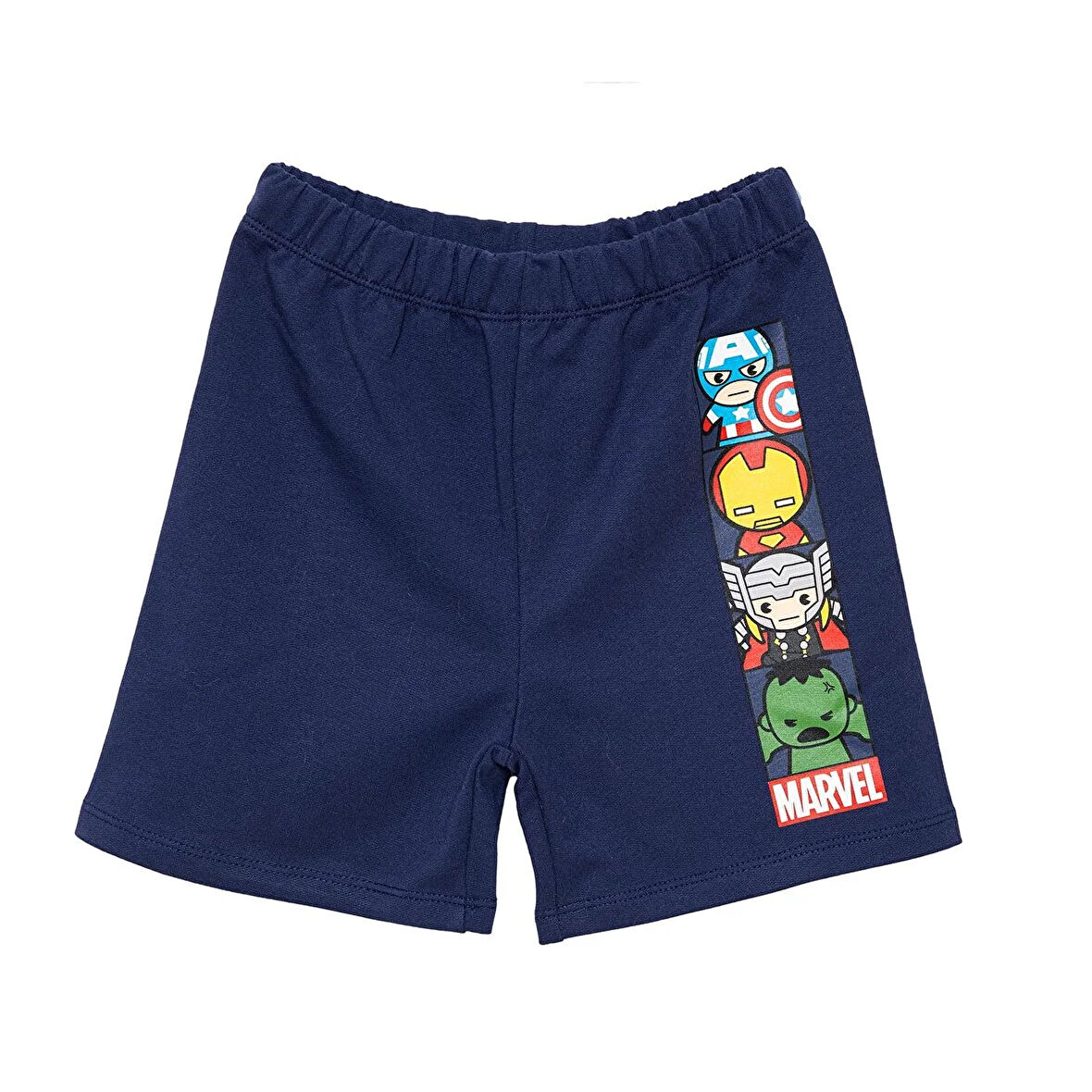 Marvel Erkek Bebek Şort Reçme Paça Lacivert