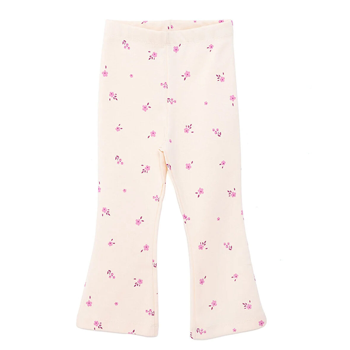 HelloBaby Basic Kız Çiçek Desenli  İspanyol Paça Tayt Kız Bebek