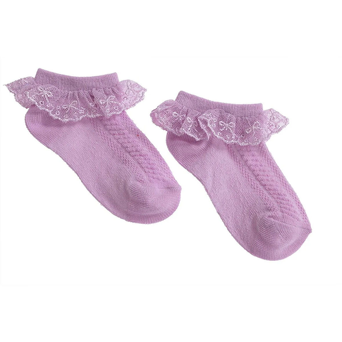 HelloBaby Kız Dantelli Çorap Kız Bebek