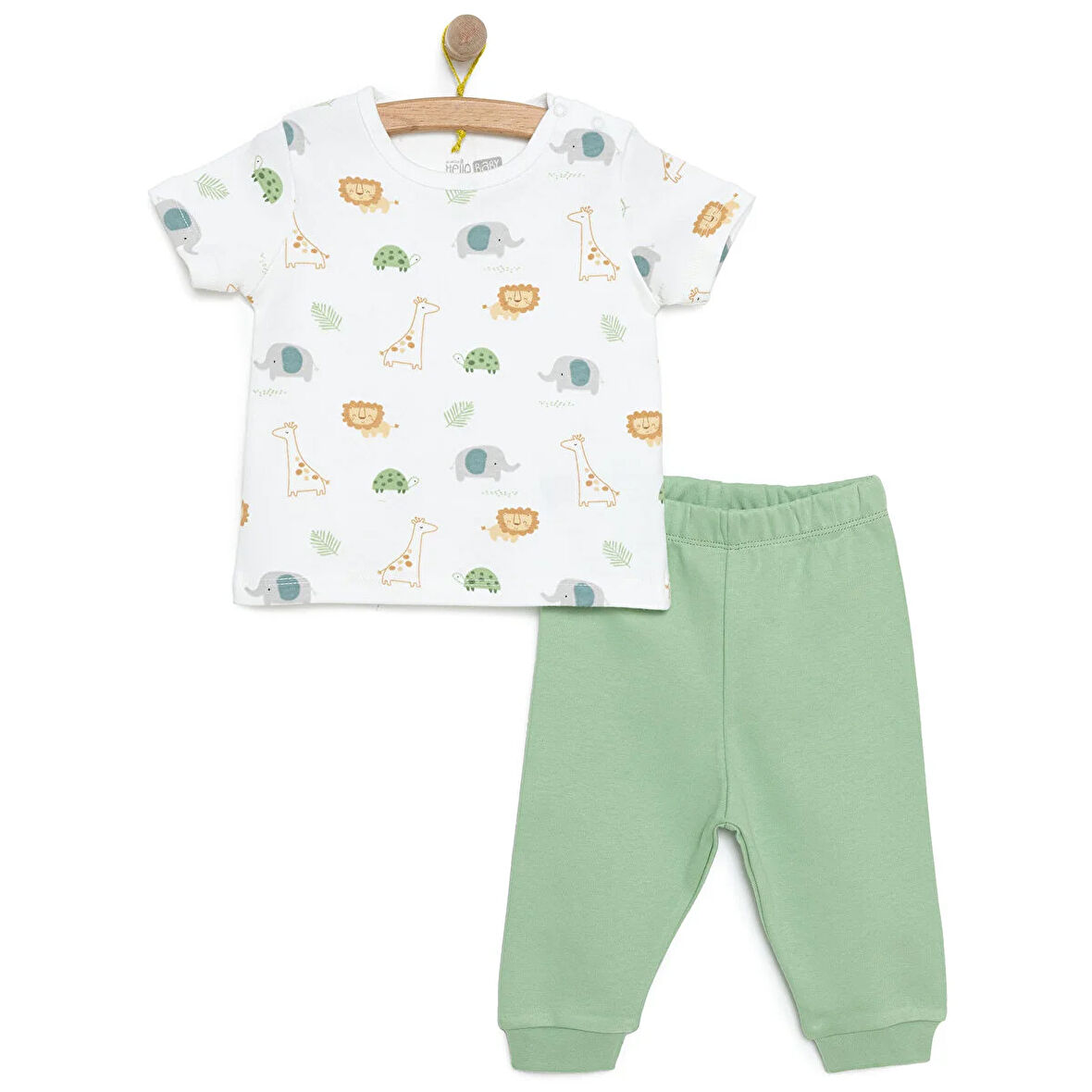 HelloBaby Yenidoğan Tshirt-Patiksiz Alt