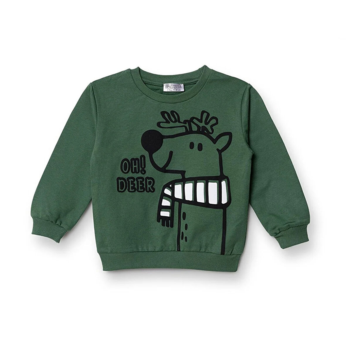 HelloBaby Erkek Bebek Sweatshirt Bisiklet Yaka Uzun Kol