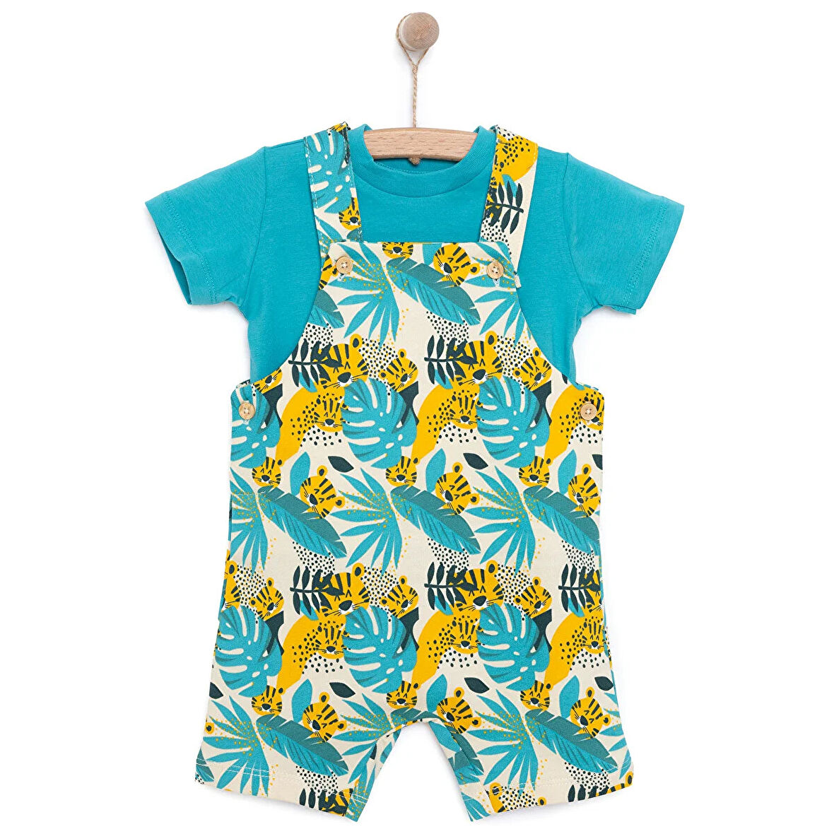 HelloBaby Basic Şort Salopet-Tshirt