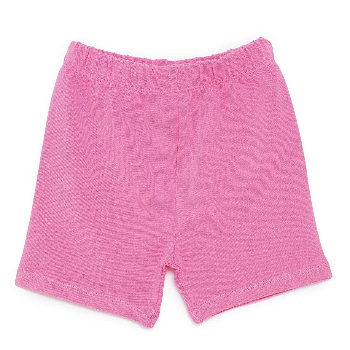 HelloBaby Kız Bebek Basic Şort Reçme Paça Koyu Pembe