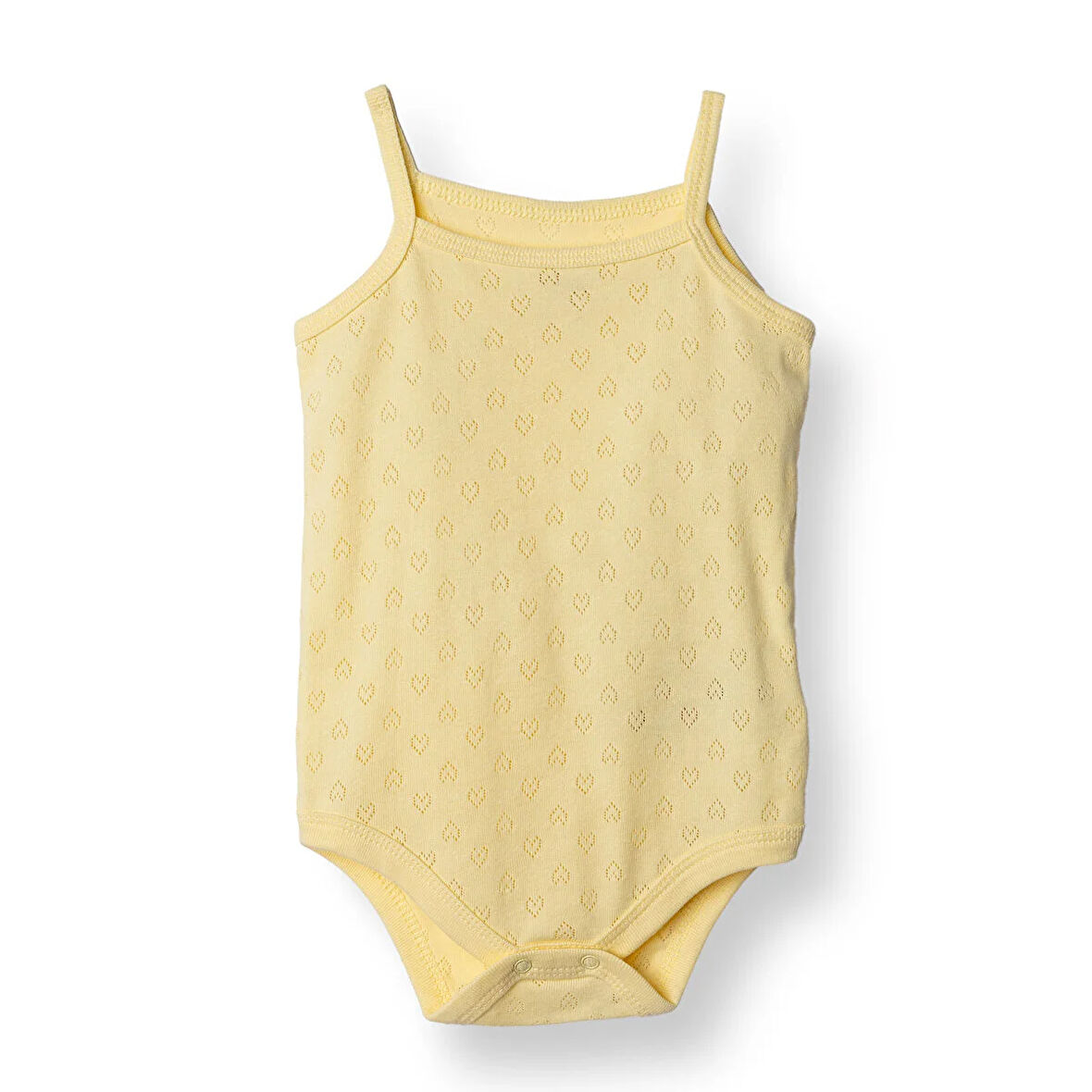 HelloBaby Kız Jakarlı İp Askılı Body Kız Bebek