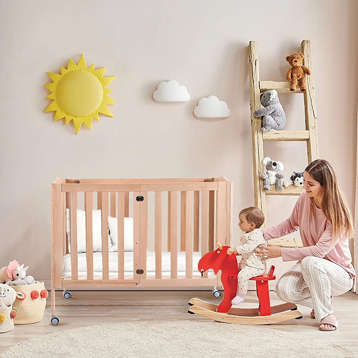 baby plus 60x120 Katlanır Beşik