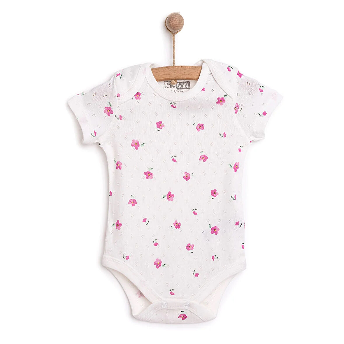 HelloBaby Jakarlı Kısa Kol Body