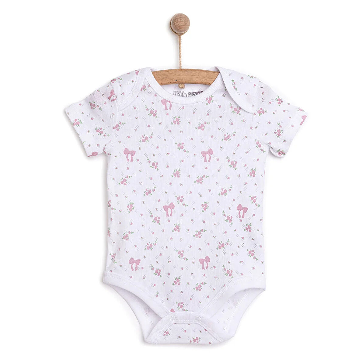 HelloBaby Jakarlı Kısa Kol Body