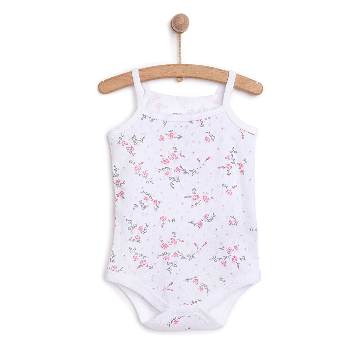 HelloBaby Jakarlı İp Askılı Body