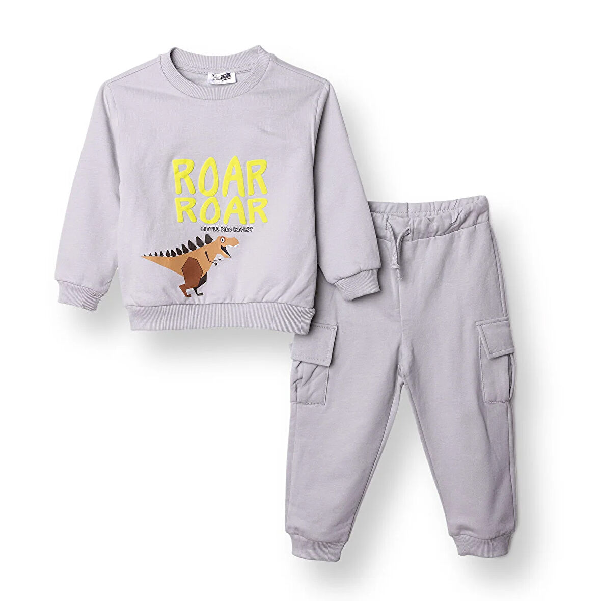 HelloBaby Erkek Bebek Eşofman Takım Bisiklet Yaka Uzun Kol