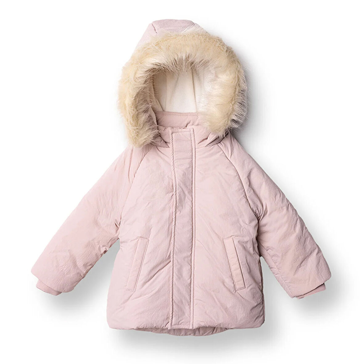 HelloBaby Kız Bebek Mont Fermuarlı Uzun Kol