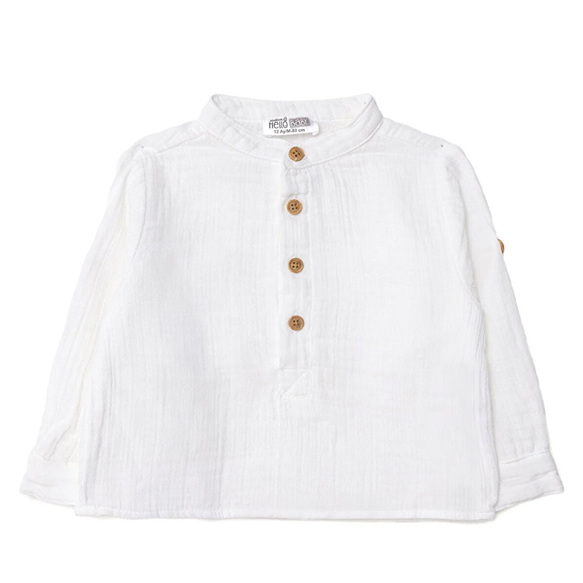 HelloBaby Erkek Bebek Gömlek Hakim Yaka Uzun Kol