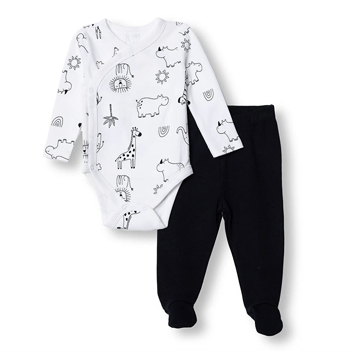 HelloBaby Yenidoğan Zıbın Body-Patikli A