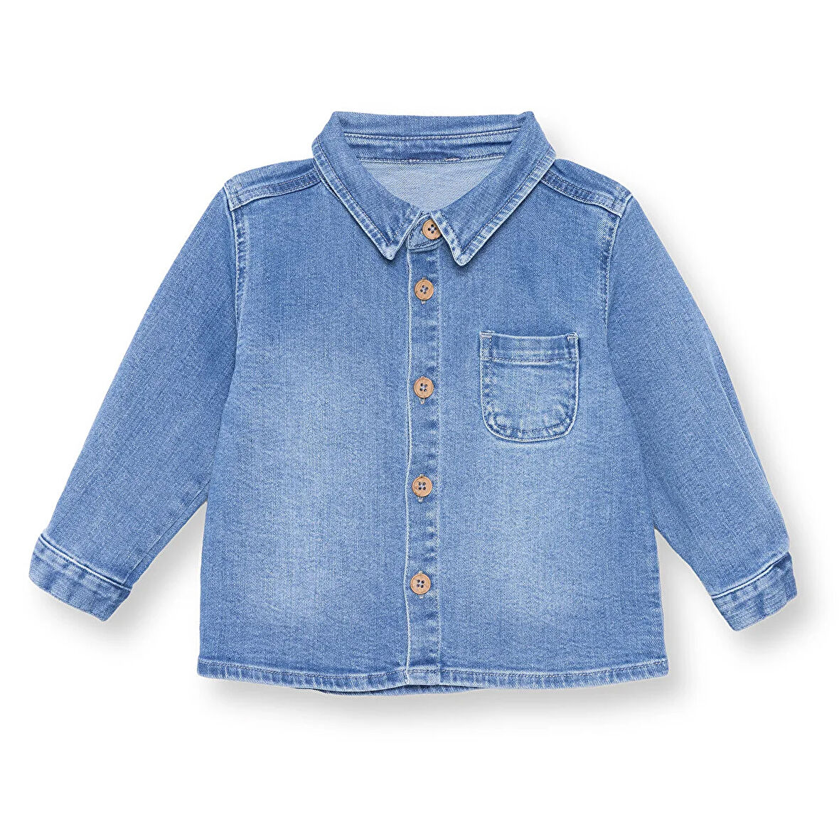 HelloBaby Erkek Bebek Cool Dino Gömlek Modelli Yaka Uzun Kol