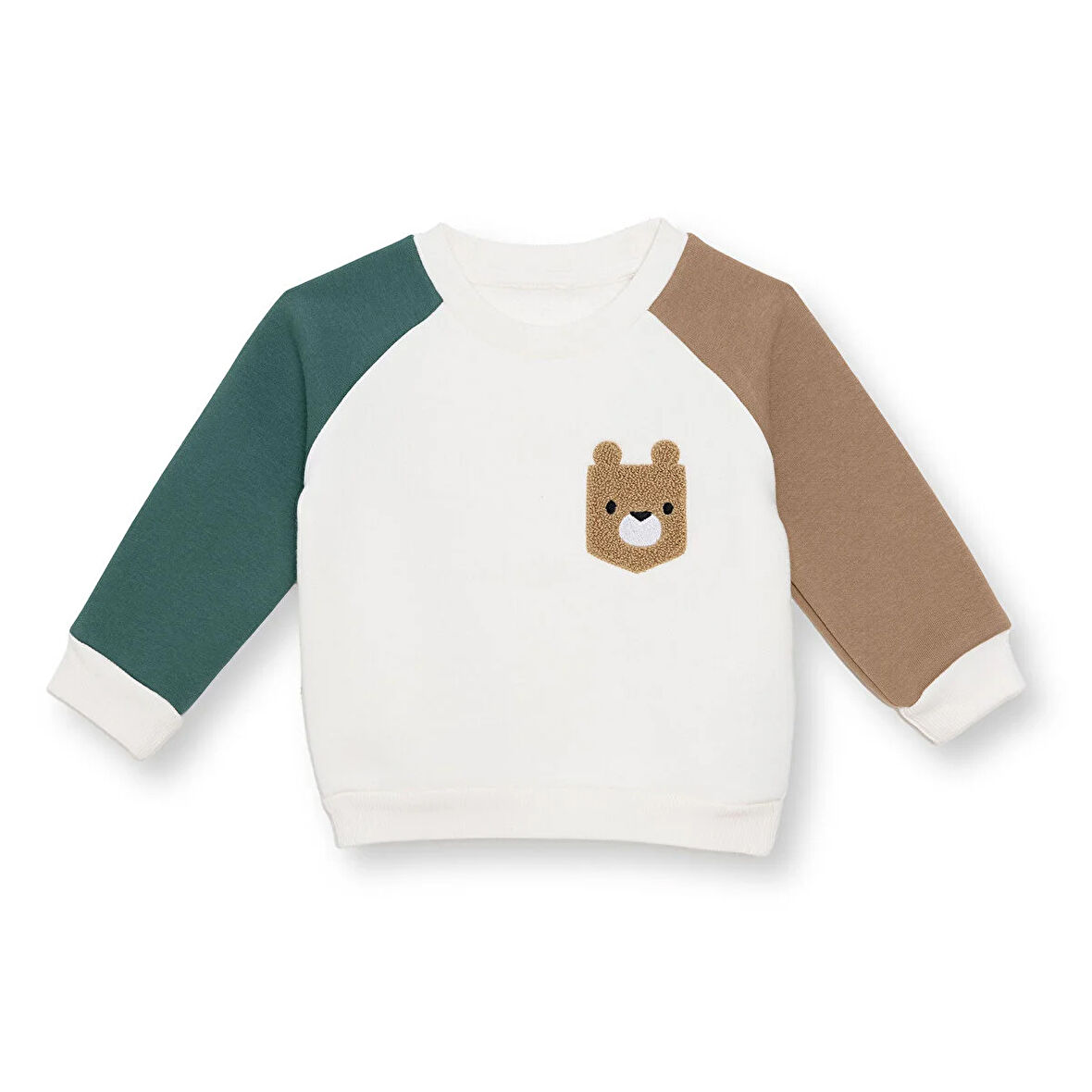 HelloBaby Erkek Bebek Camp Life Sweatshirt Şardonlu Bisiklet Yaka Uzun Kol
