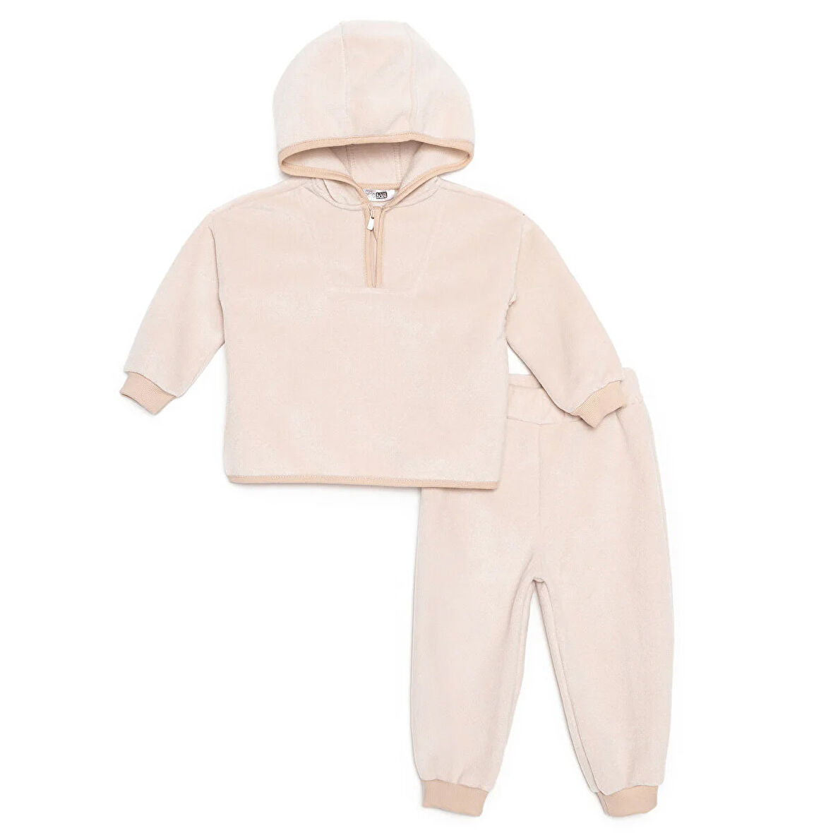 HelloBaby Erkek Bebek Eşofman Takımı Fermuarlı Uzun Kol Reçme Paça