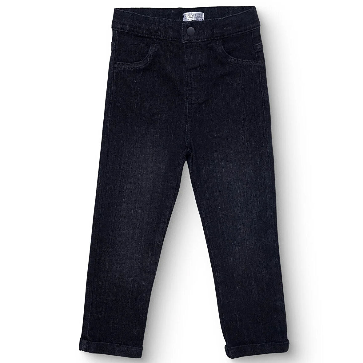 HelloBaby Erkek Bebek Cool Boy Denim Pantolon Denim Lastikli Paça