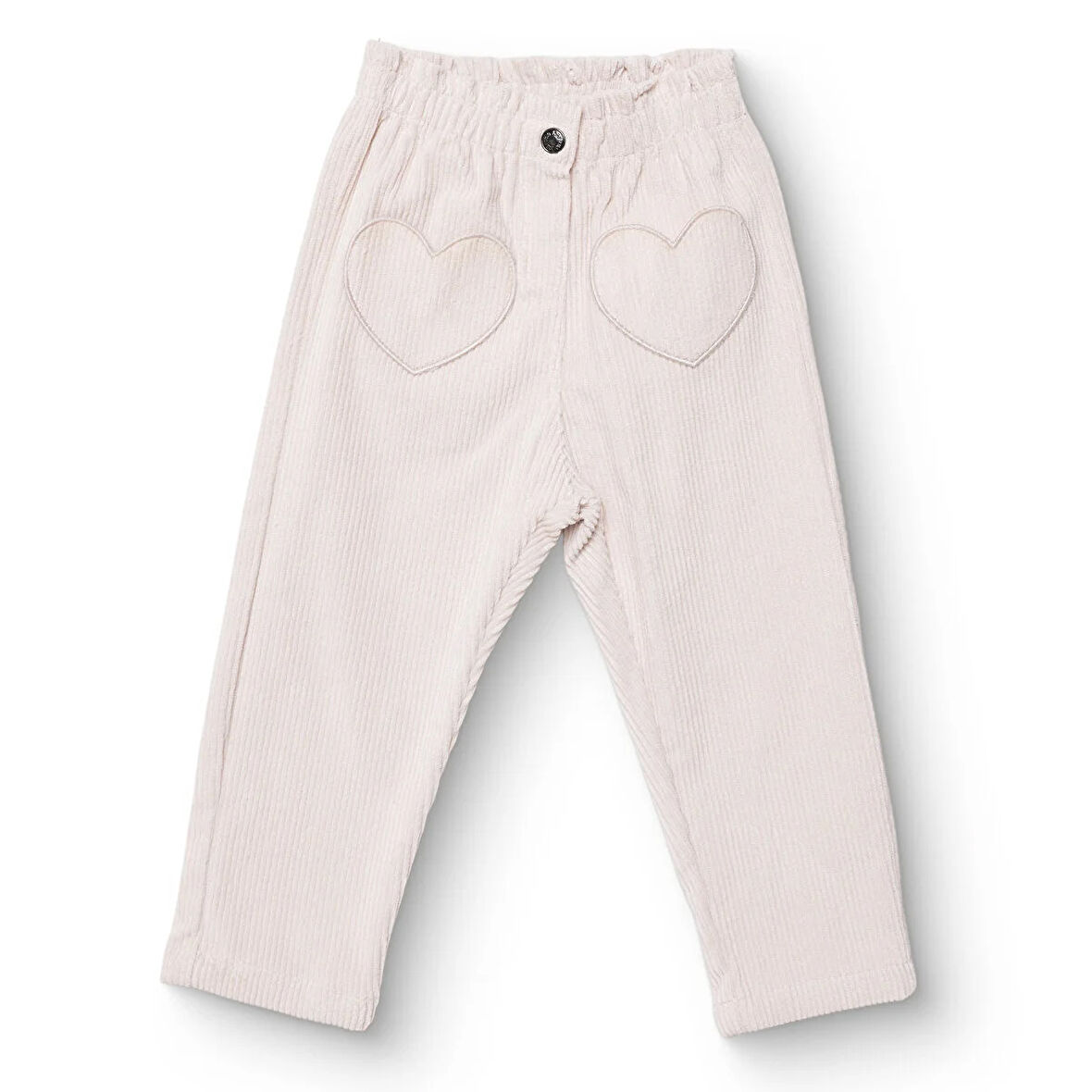 HelloBaby Kız Bebek Kadife Pantolon Reçme Paça