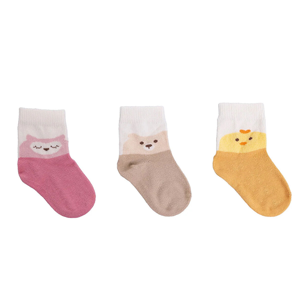 HelloBaby Kız Bebek 3lü Soket Çorap