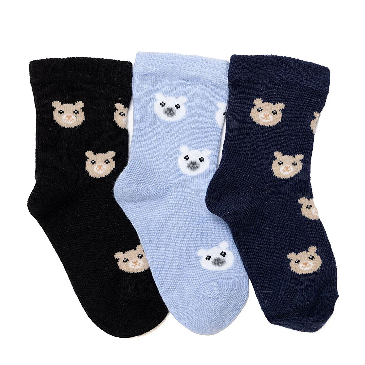 HelloBaby Erkek Bebek 3lü Soket Çorap