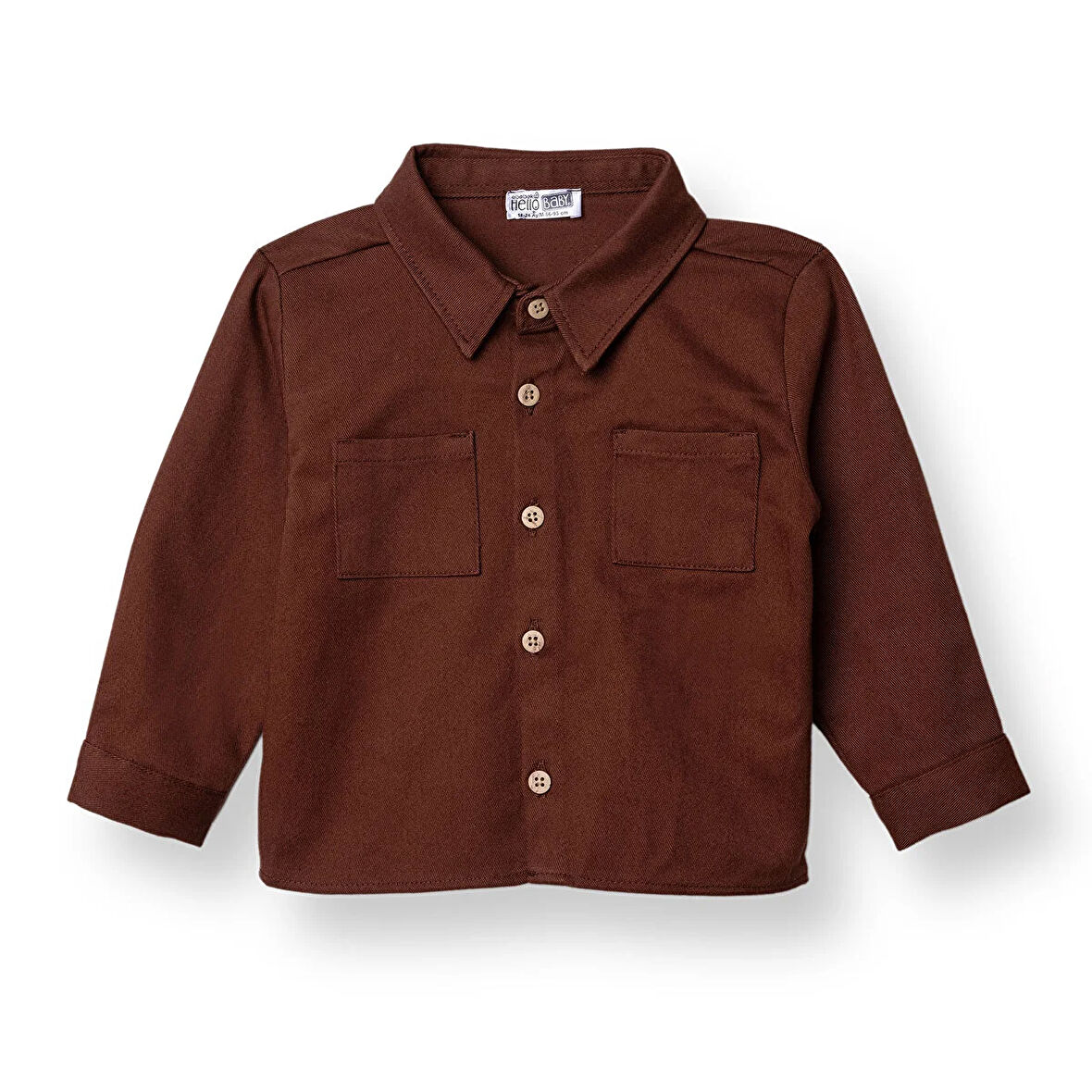 HelloBaby Erkek Bebek Woodland Boy 2 Gömlek Gabardin Uzun Kol