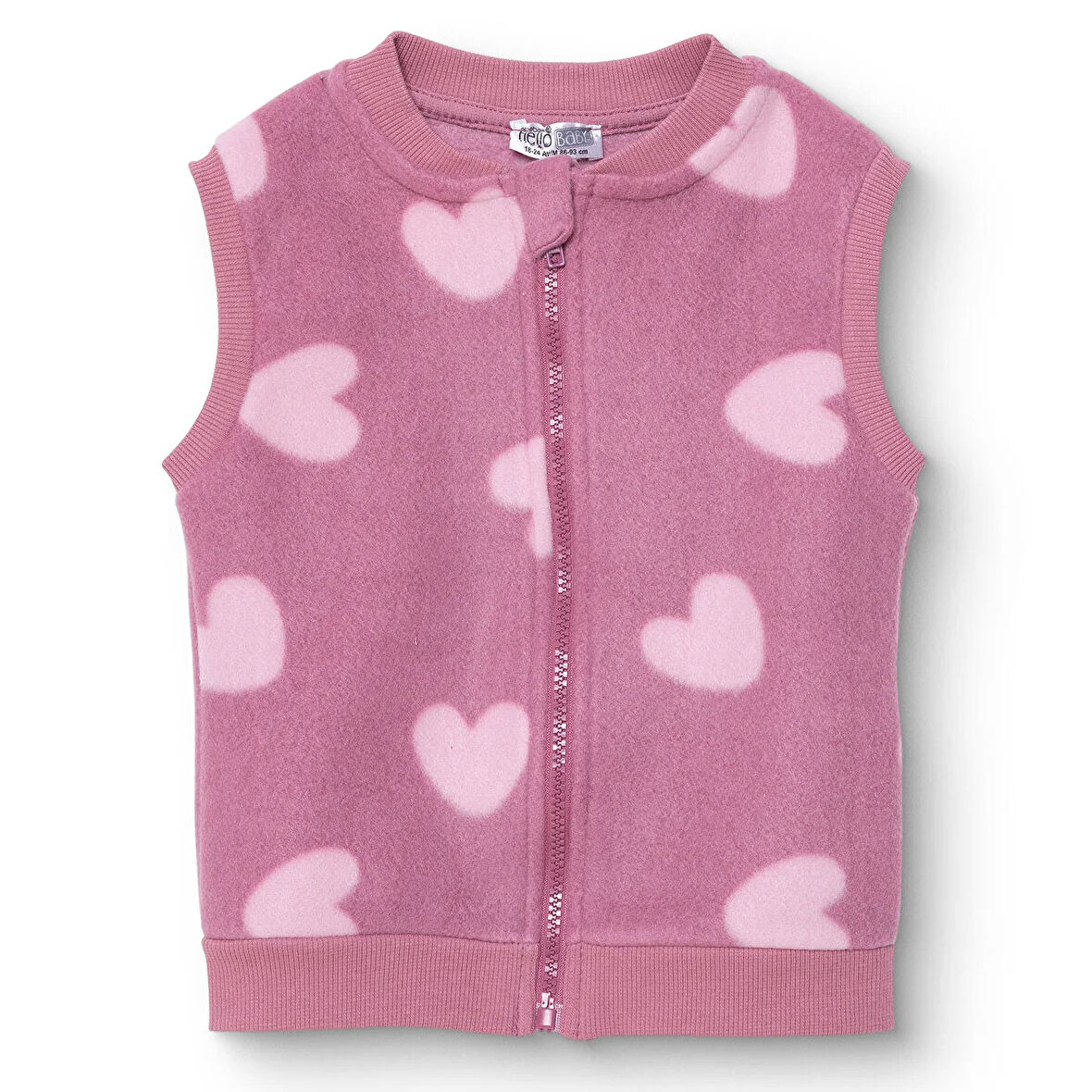 HelloBaby Kız Bebek Polar Yelek Atlet Kol