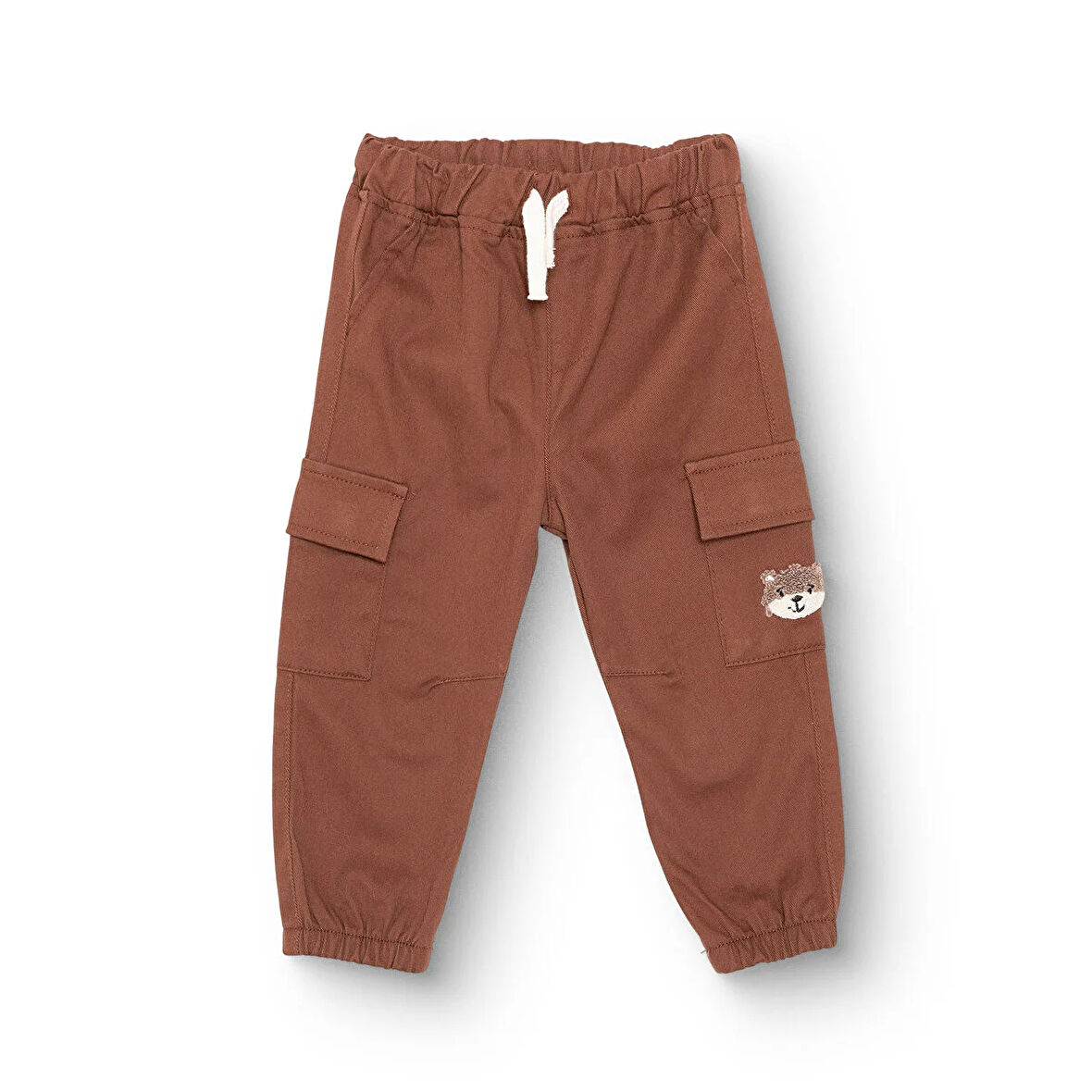 HelloBaby Erkek Bebek Woodland 2 Pantolon Gabardin Lastikli Paça