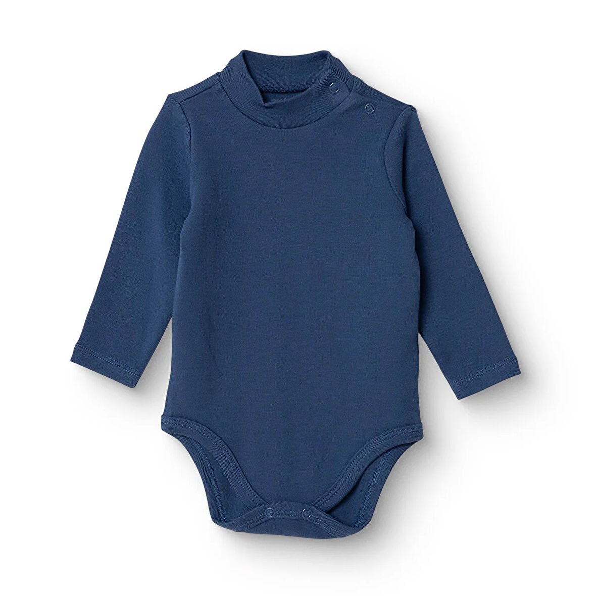 HelloBaby Erkek Bebek Uzun Kol Body İnterlok Çıtçıtlı Yaka Uzun Kol