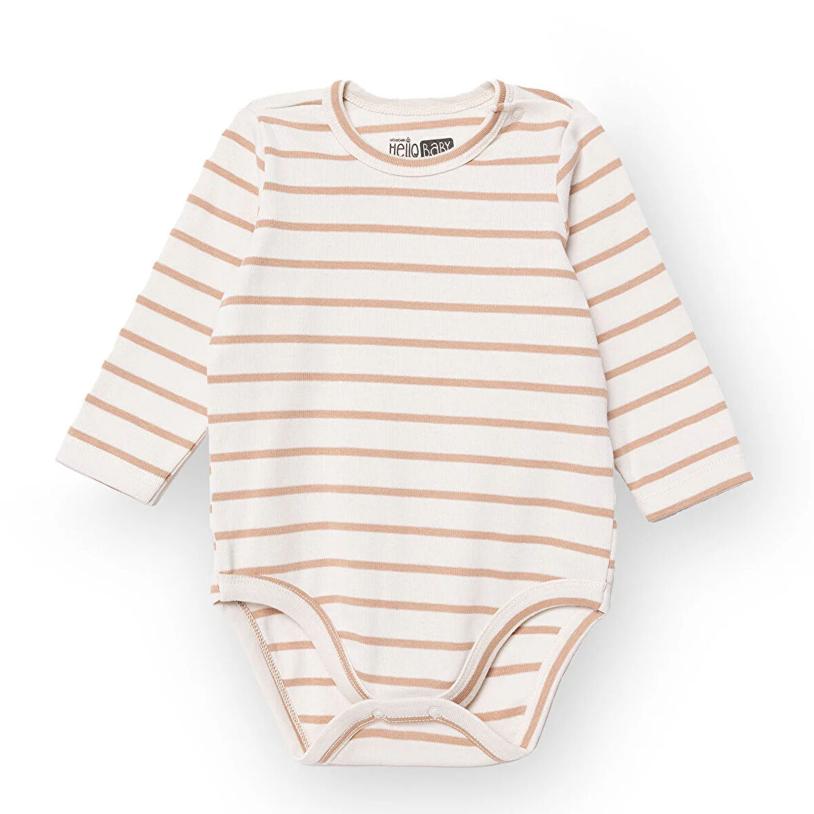 HelloBaby Erkek Bebek Uzun Kol Body Çıtçıtlı Yaka