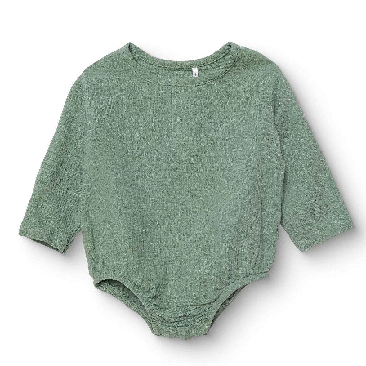 HelloBaby Erkek Bebek Uzun Kol Body Müslin Hakim Yaka