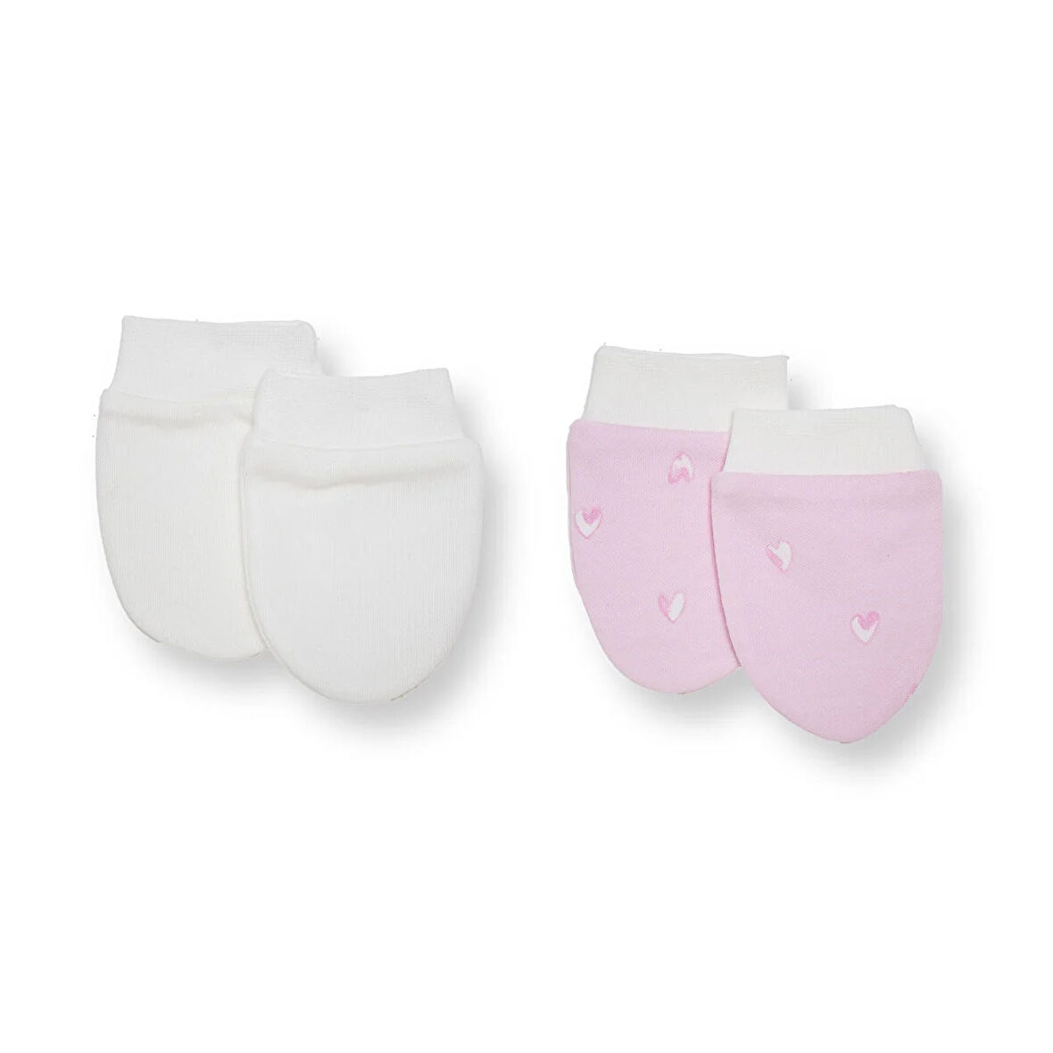HelloBaby Kız Bebek Yenidoğan 2'li Eldiven İnterlok
