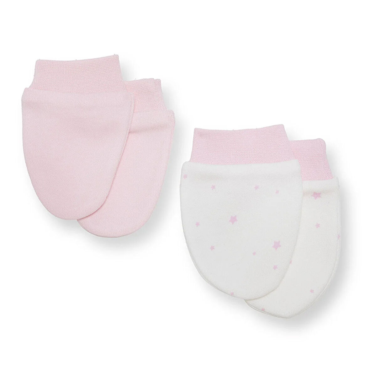 HelloBaby Kız Bebek Yenidoğan 2'li Eldiven İnterlok