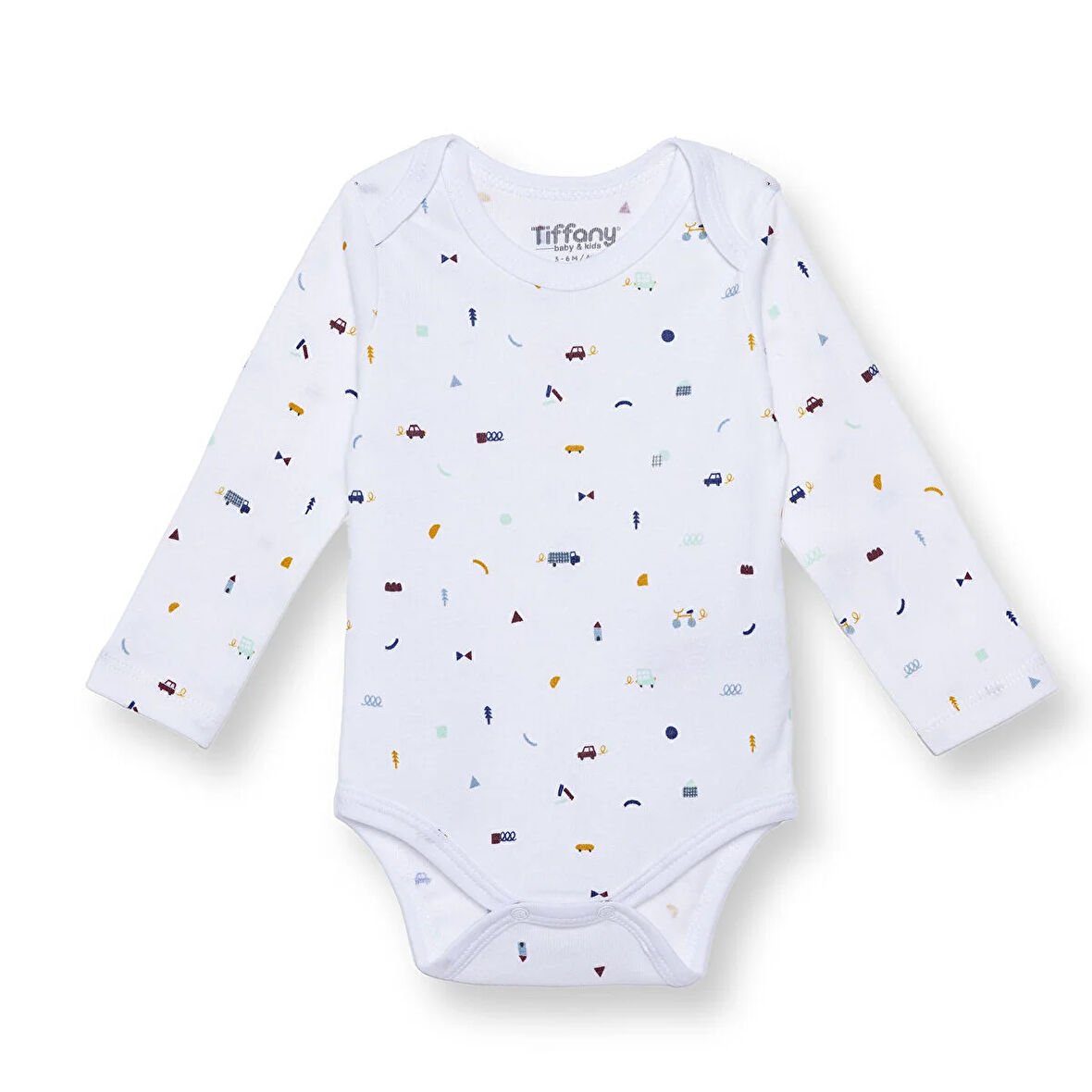 Tiffany Erkek Bebek Uzun Kol Body Çıtçıtlı Zarf Yaka