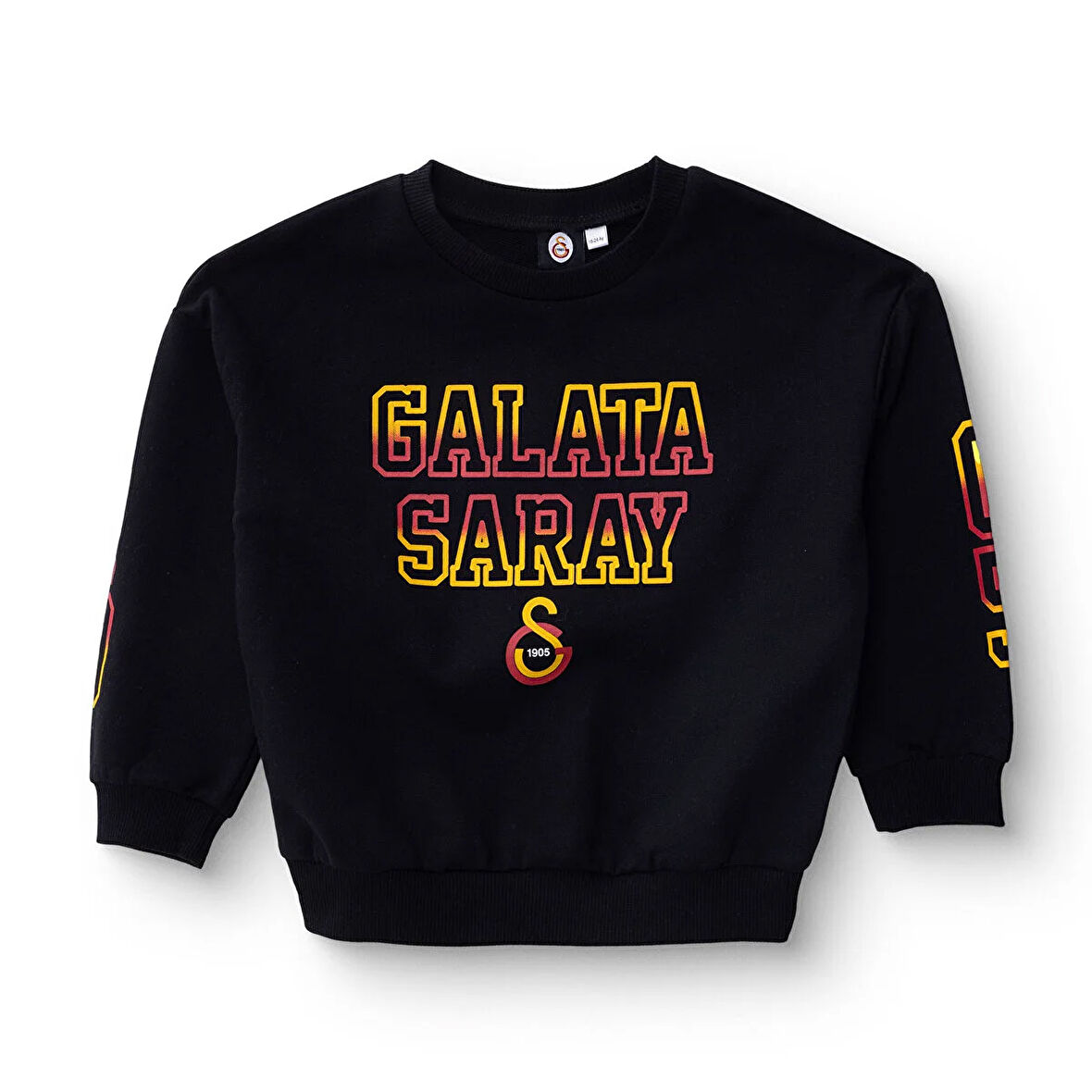 Galatasaray Unisex Sweatshirt İki İplik Bisiklet Yaka Uzun Kol