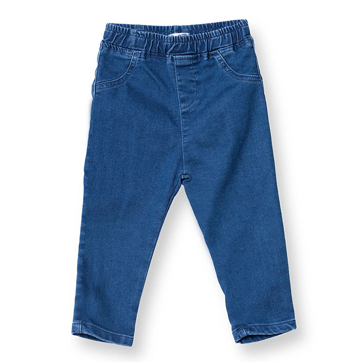 HelloBaby Kız Bebek Denim Pantolon Reçme Paça