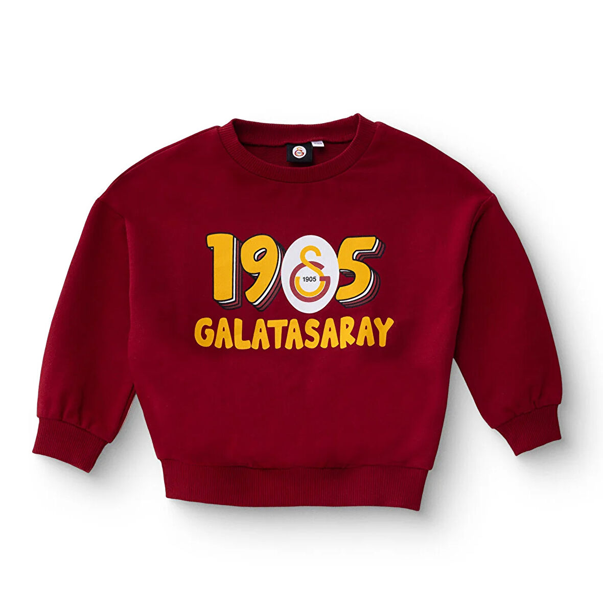 Galatasaray Unisex Sweatshirt İki İplik Bisiklet Yaka Uzun Kol
