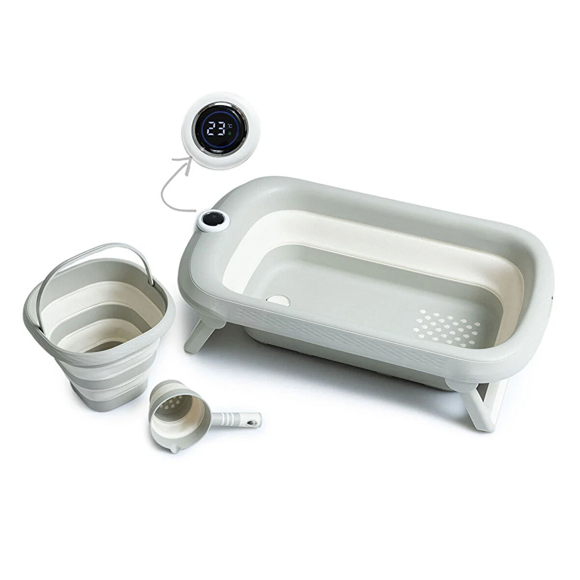 baby plus Termostadlı 3'lü Küvet Seti