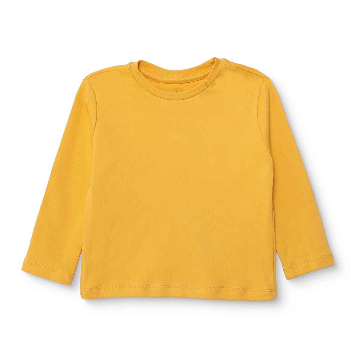 HelloBaby Erkek Bebek Uzun Kol Tshirt İnterlok Bisiklet Yaka Uzun Kol