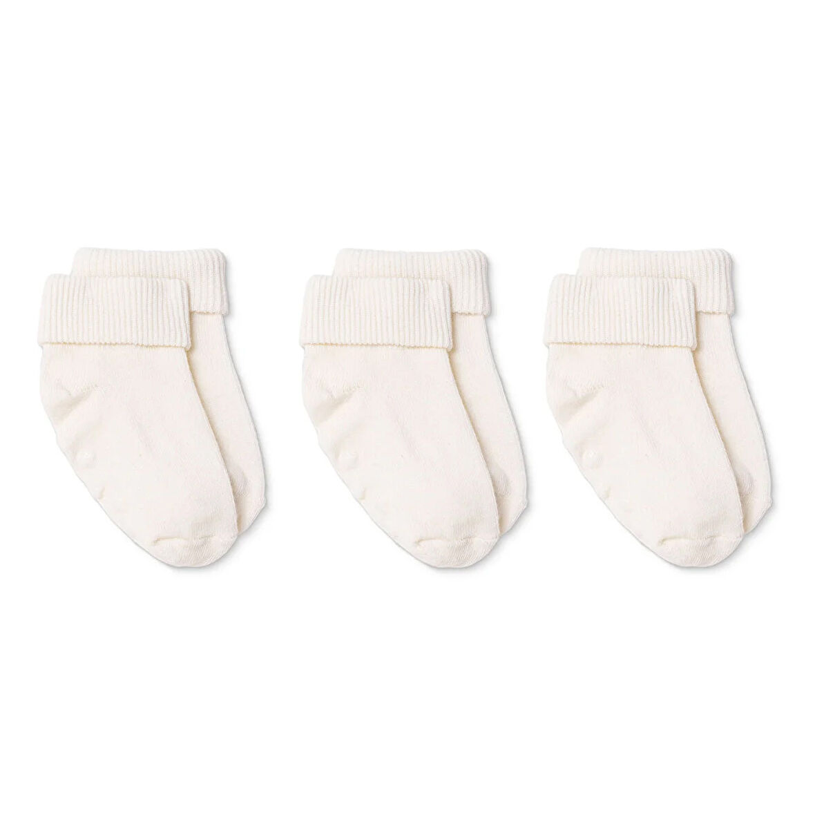 HelloBaby Unisex 3lü Kıvrık Çorap