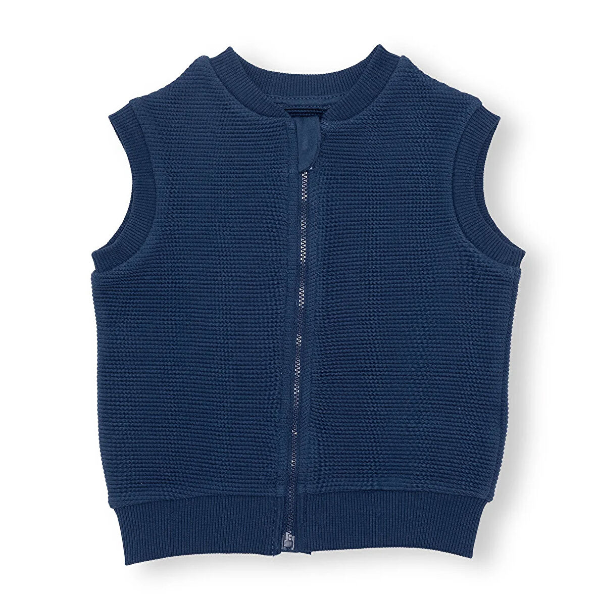 HelloBaby Erkek Bebek Yelek Fermuarlı Ottoman Bisiklet Yaka Atlet Kol