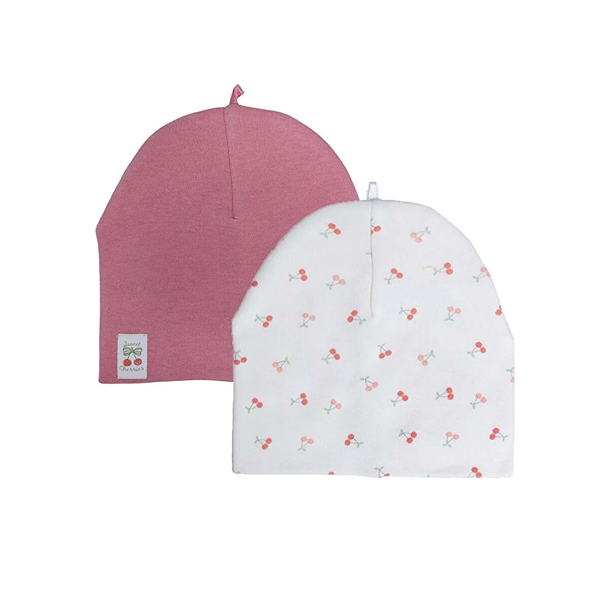 Little Plane Kız Bebek 2li Örme Bere