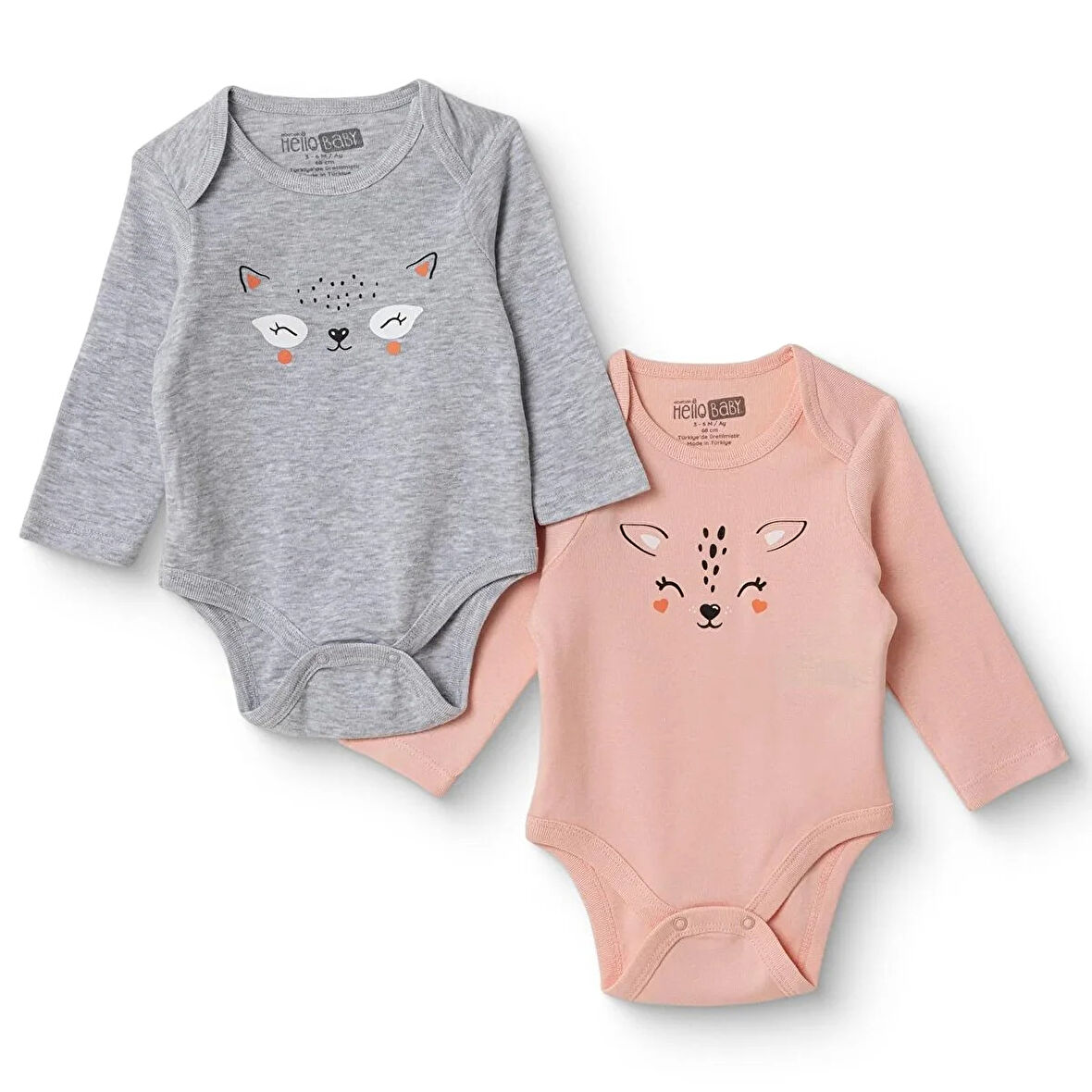 HelloBaby 2li Uzun Kol Body