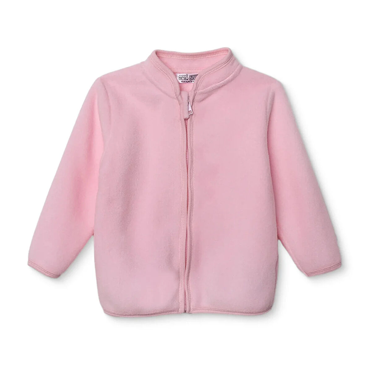 HelloBaby Kız Bebek Polar Hırka Dik Yaka Uzun Kol