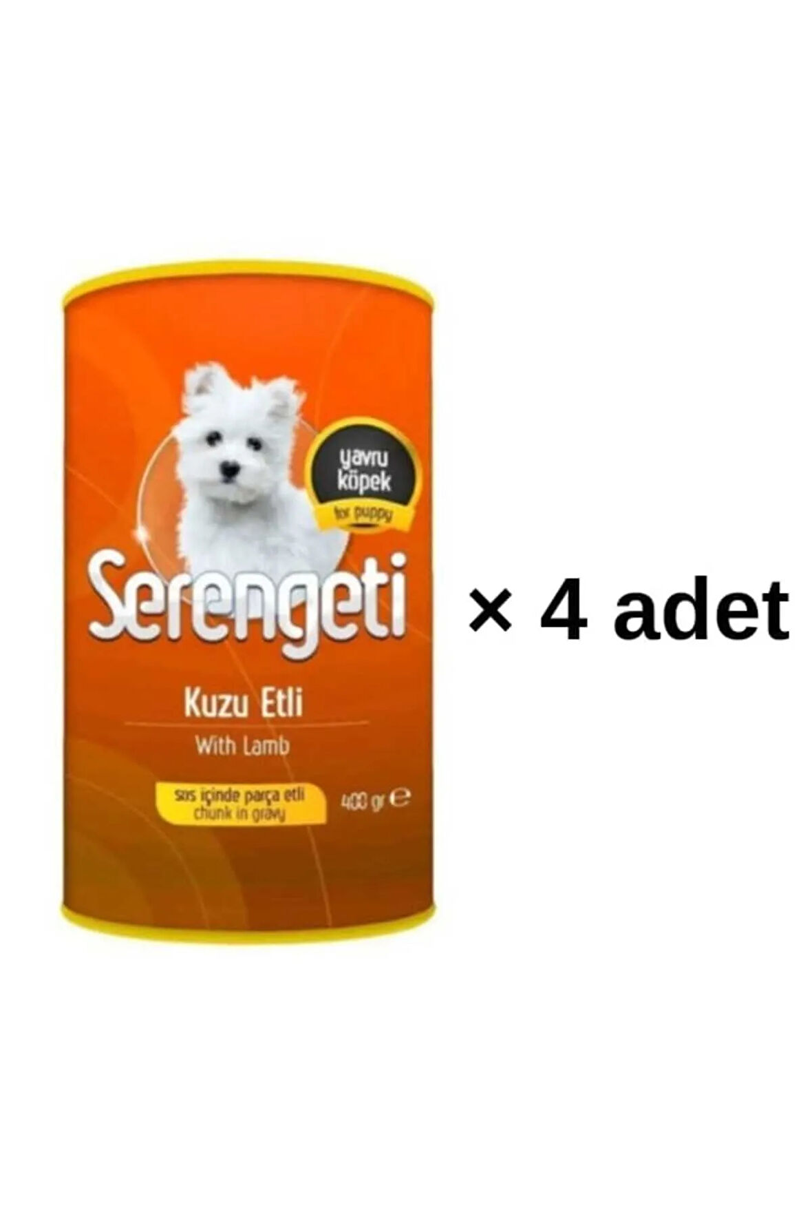 Kuzu Etli Yavru Köpek Konserve 400 gr (4 ADET)